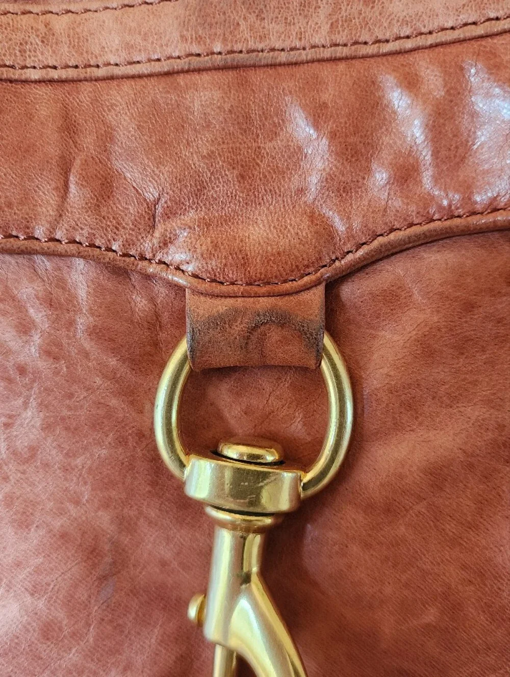 Rebecca Minkoff MAC Leather Crossbody Handbag, Brown